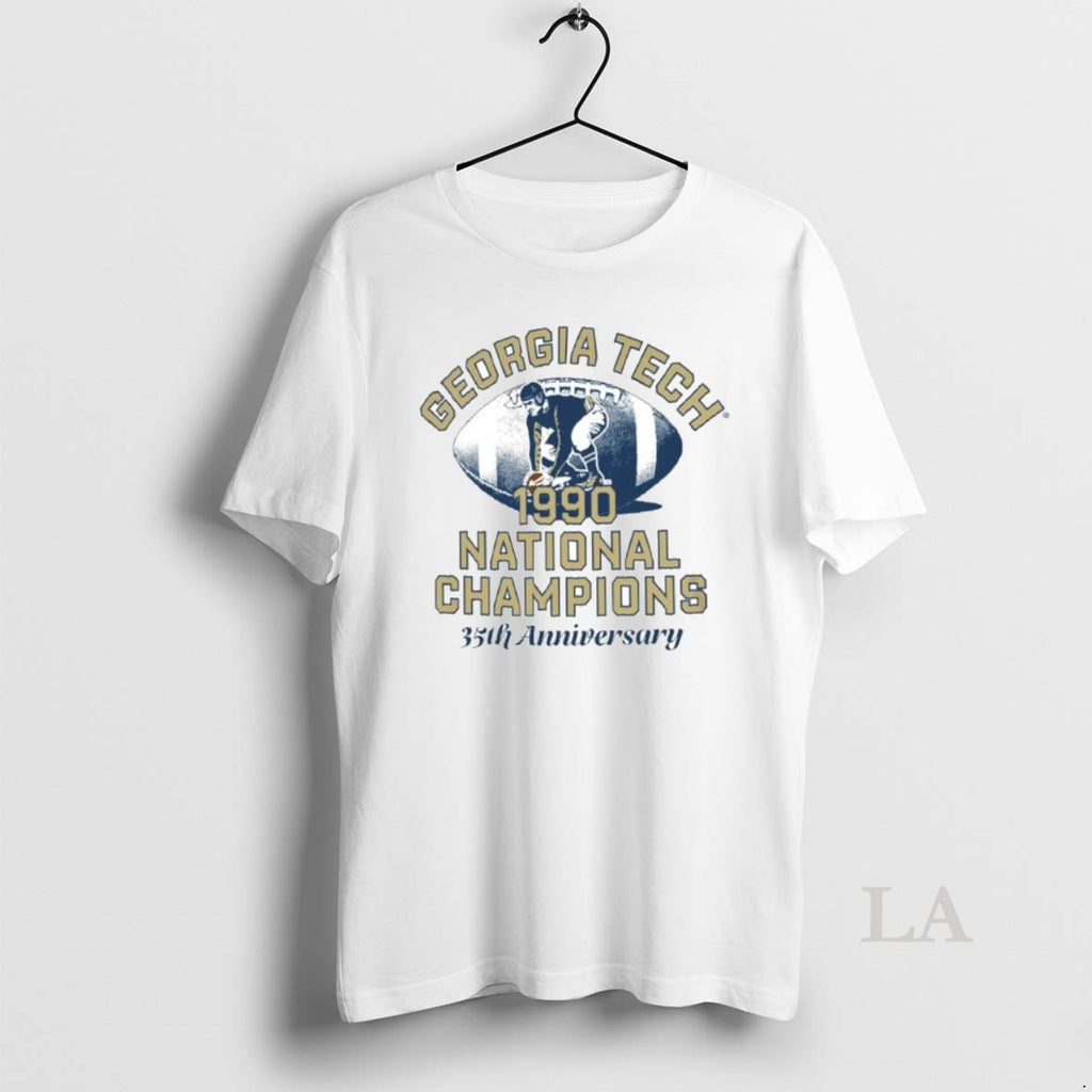 Original Georgia Tech Yellow Jackets 1990 National Champs Anniversary Retro Ornaments