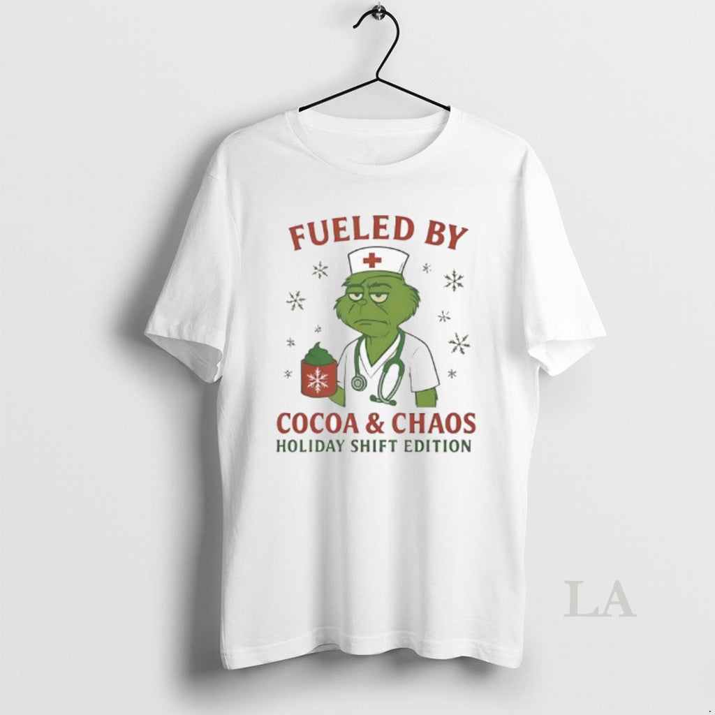 Original Grinch Green Fueled By Cocoa Chaos Holiday Shift Edition Nurse