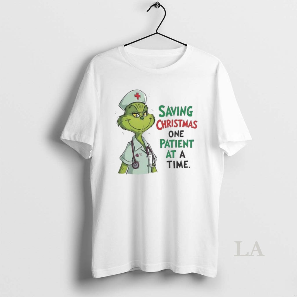 Original Grinch Green Saving Christmas One Patient At A Time Nurse