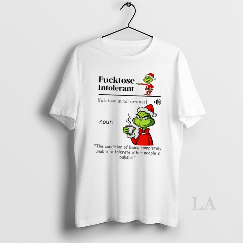 Original Grinch Santa Fucktose Intolerant Christmas