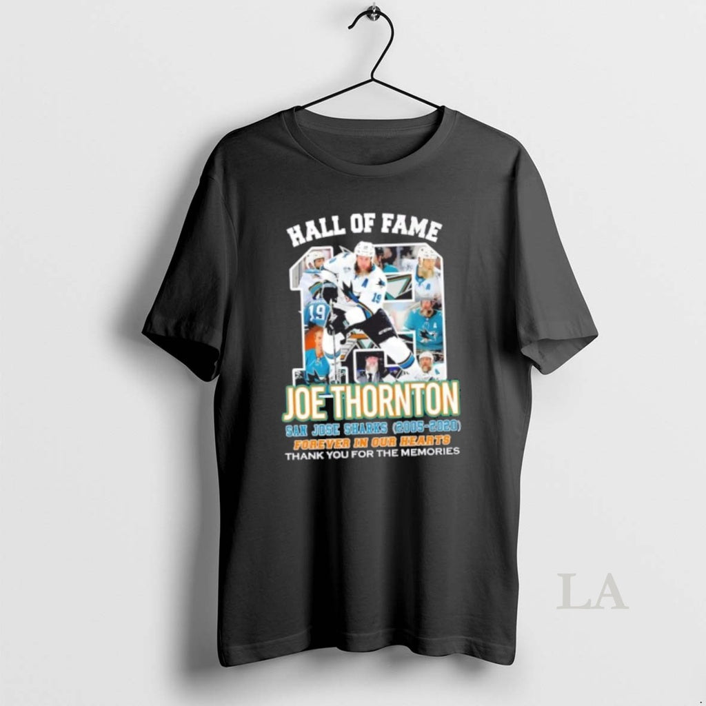 Original Hall Of Fame Joe Thornton San Jose Sharks 2005 2020 Forever In Our Hearts
