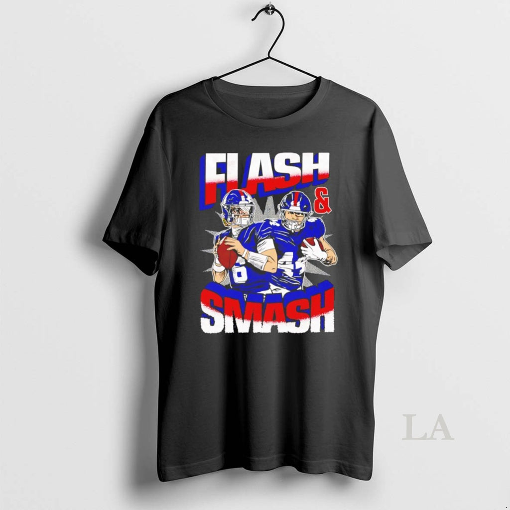 Original Jaxson Dart And Cam Skattebo New York Giants Flash And Smash