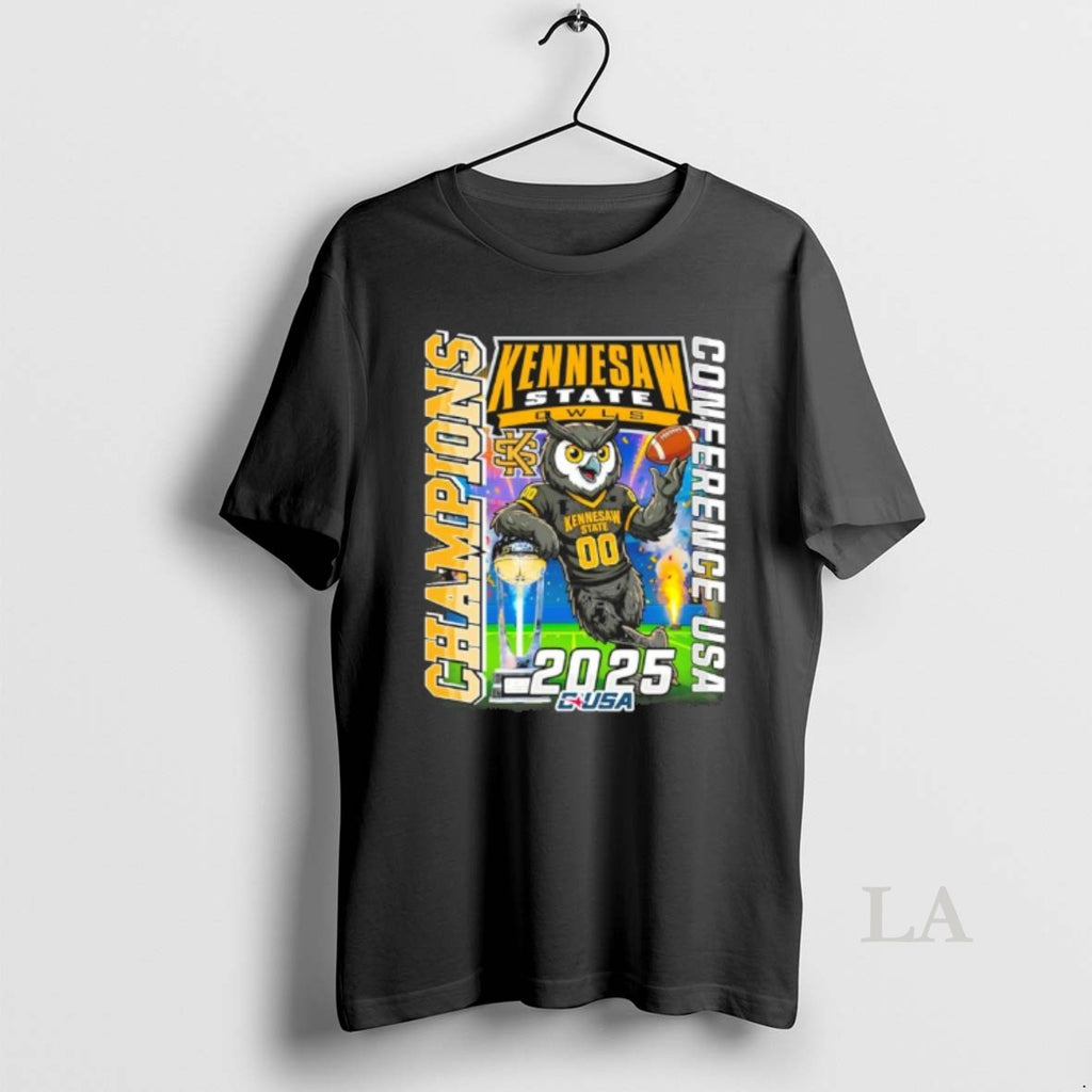 Original Kennesaw State Owls Mascot 2025 C Usa Football Champions