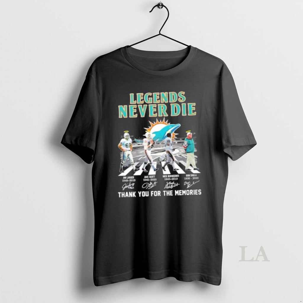 Original Legends Never Die Miami Dolphins Don Shula Nick Buoniconti Jake Scott Jim Langer Abbey