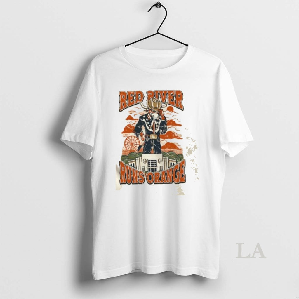 Original Mascot Texas Longhorns Red River Runs Orange