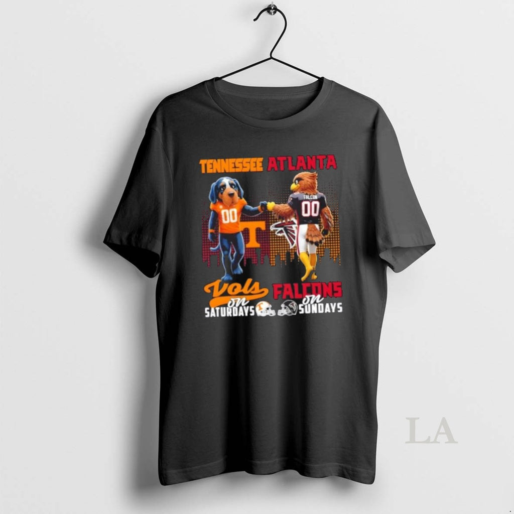 Original Mascots Tennessee Volunteers On Saturdays X Atlanta Falcons On Sundays Skyline