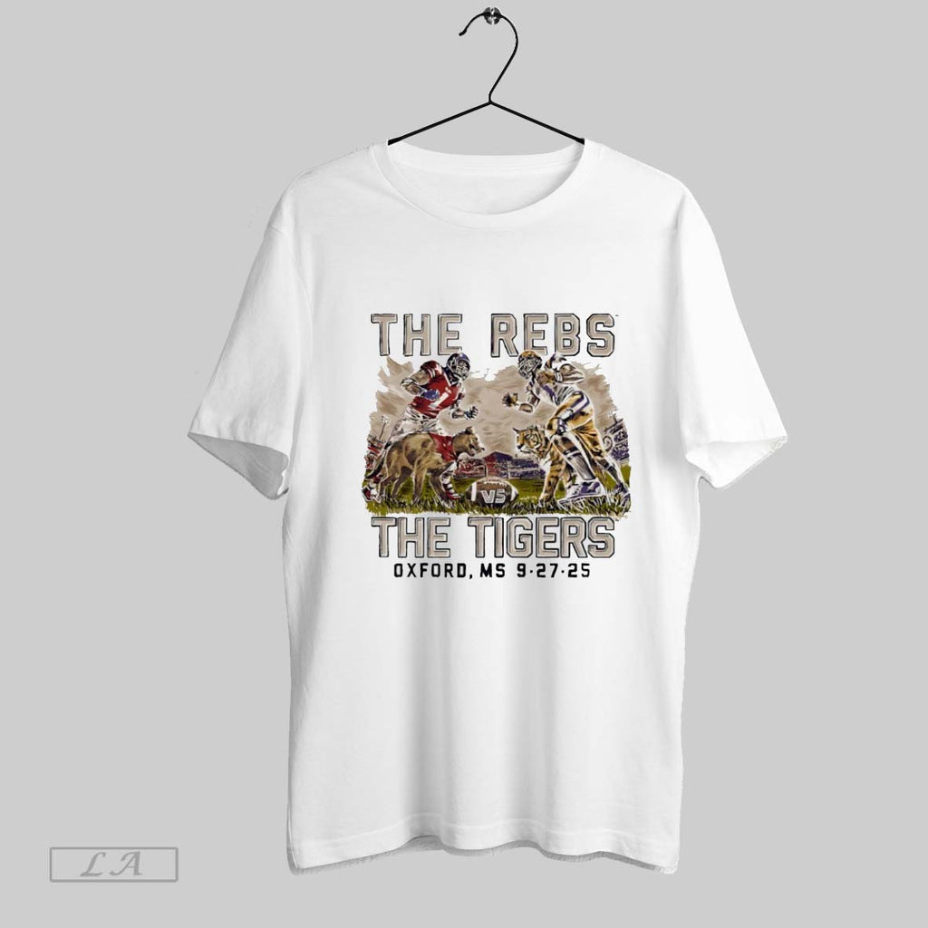 Original Ole Miss Vs Lsu 2025 Game Day Mascot Graphic Art