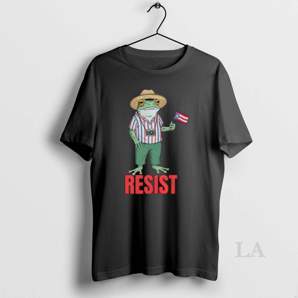 Original Resist Portland Frog Protest Bad Bunny Frog Puerto Rico Flag