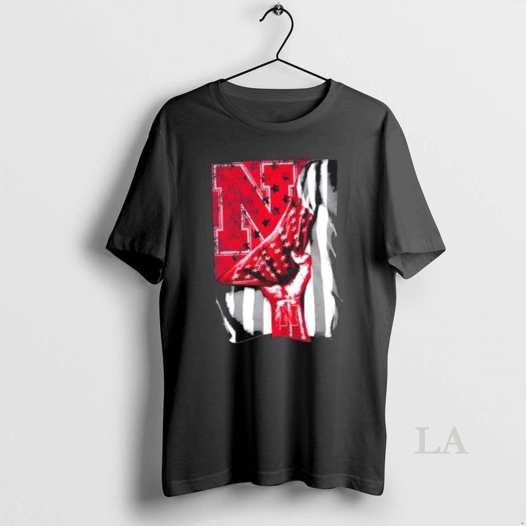 Original Revealing The Glory Nebraska Cornhuskers X Usa Flag