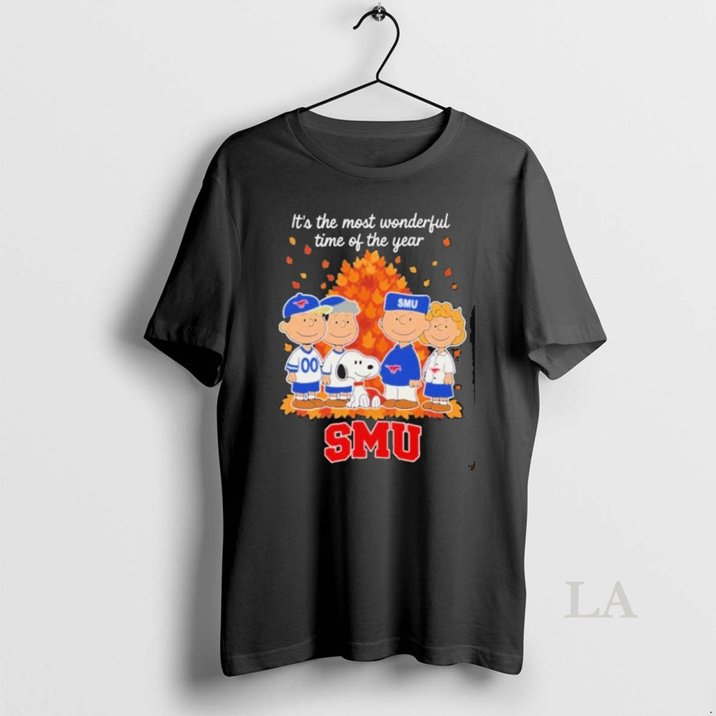 Original Smu Mustangs X Peanuts Fall Its The Most Wonderful Time Of The Year 2025