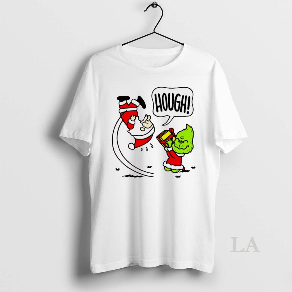 Original Santa Claus And The Grinch X Peanuts Not Your Gift Hough Christmas White