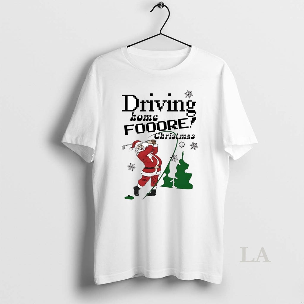 Original Santa Golf Driving Home For Christmas