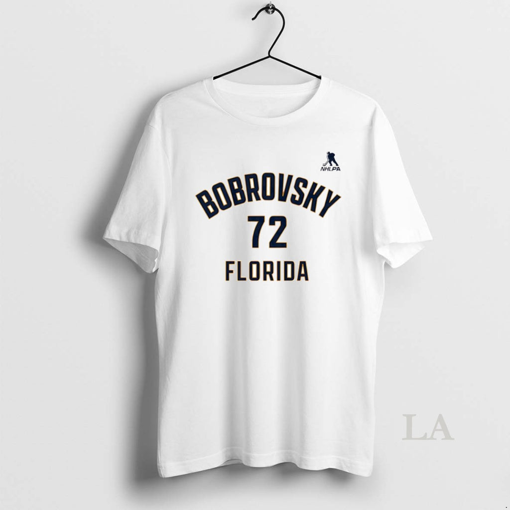 Original Sergei Bobrovsky 72 Florida Panthers Hockey Name And Number Circle