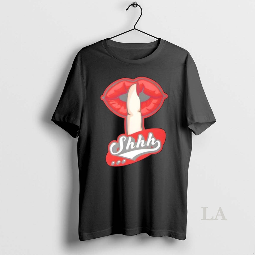 Original Shhh Lips Sexy Retro Style Graphic