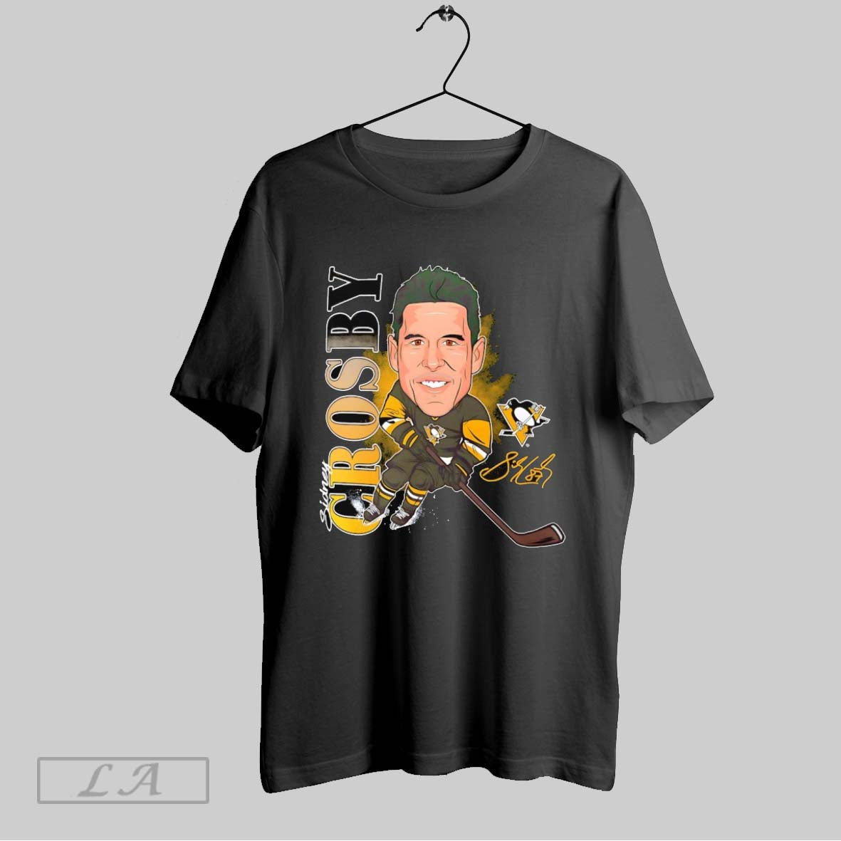 Original Sidney Crosby Pittsburgh Penguins Hockey Caricature Player Signature