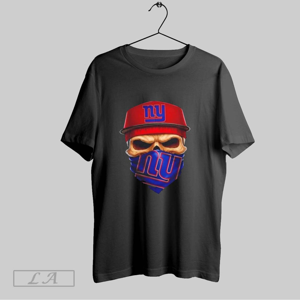 Original Skull Wearing A Face Scarf New York Giants Football