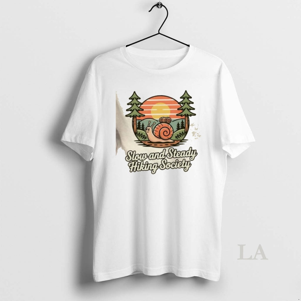 Original Snail Slow And Steady Hiking Society Vintage