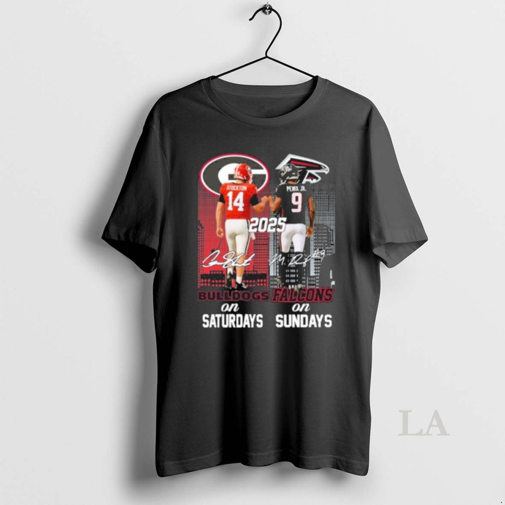Original Stockton Georgia Bulldogs On Saturdays And Penix Jr Atlanta Falcons On Sundays