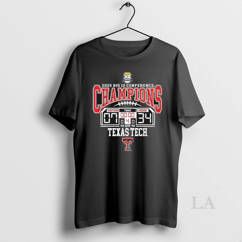 Original Texas Tech Red Raiders 2025 Big 12 Conference Champions Score