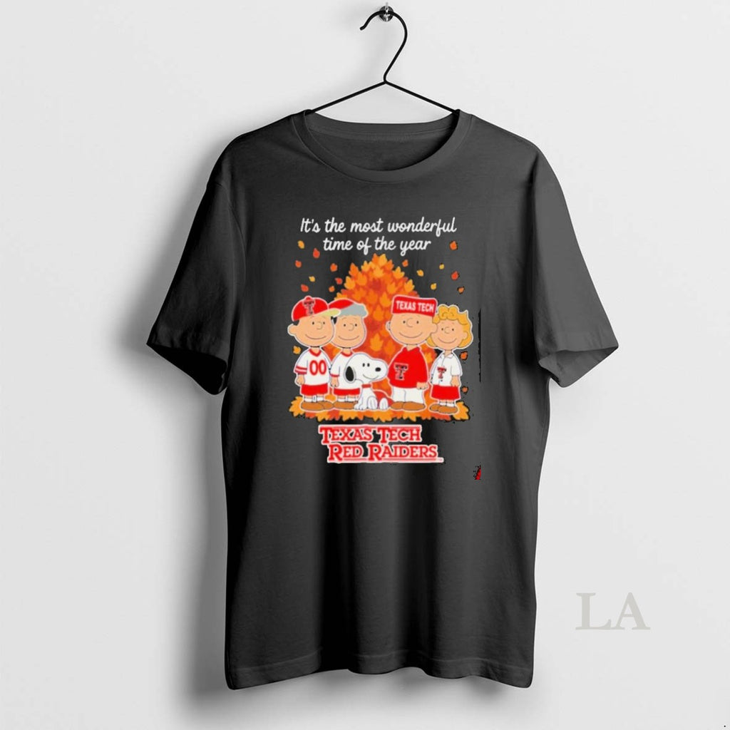 Original Texas Tech Red Raiders X Peanuts Its The Most Wonderful Time Of The Year