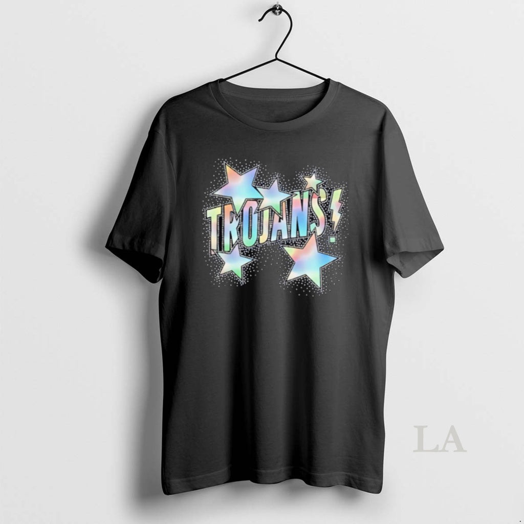 Original Trojans Glitter Effect And Stars Around Style