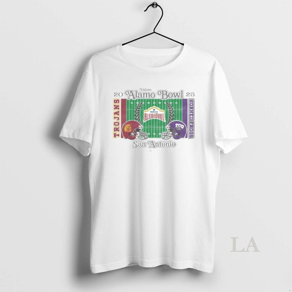 Original Usc Trojans Vs Tcu Horned Frogs 2025 Valero Alamo Bowl 2 Team Head To