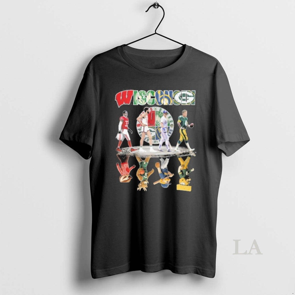 Original Wisconsin Sports Teams Players Abbey Road Water Reflection