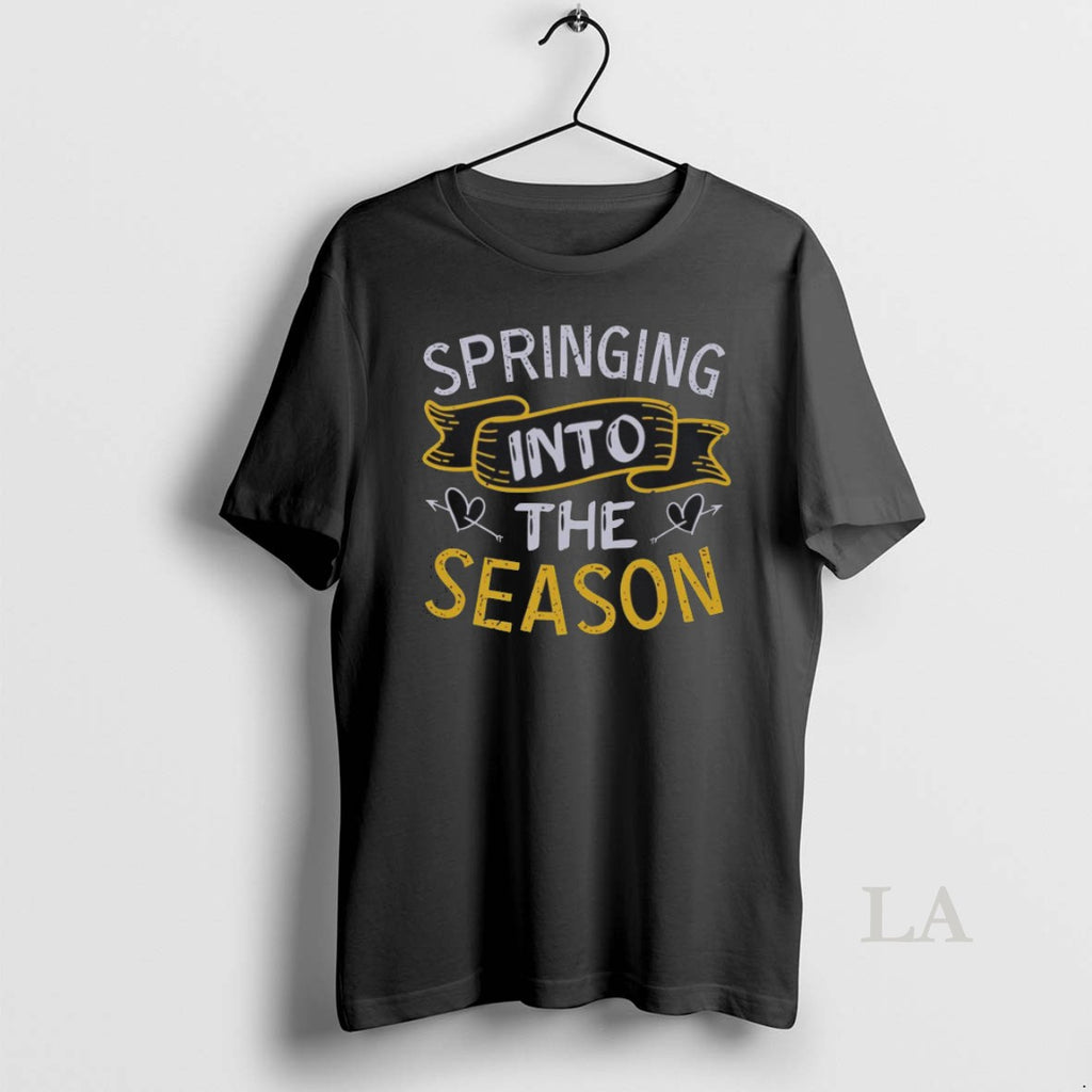 Original Springing Into The Season Spring T Shirt Fqi0a6