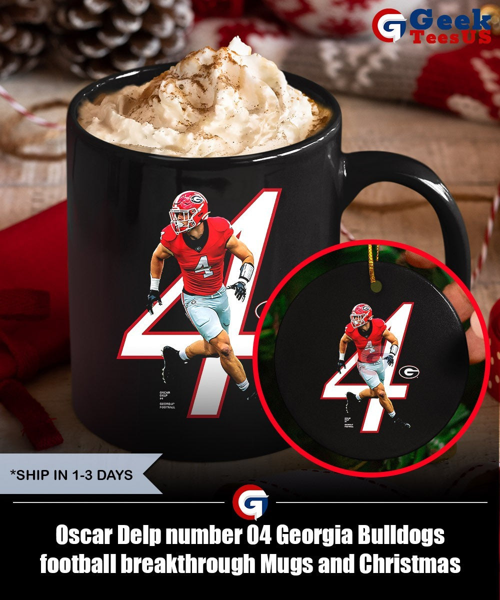 Oscar Delp number 04 Georgia Bulldogs football breakthrough shirt
