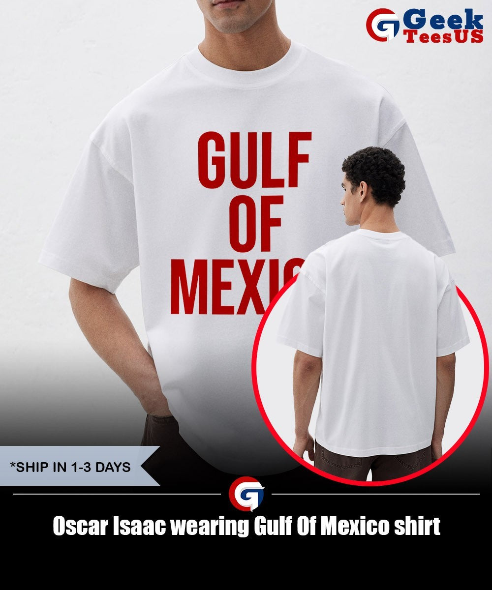 Oscar Isaac wearing Gulf Of Mexico shirt