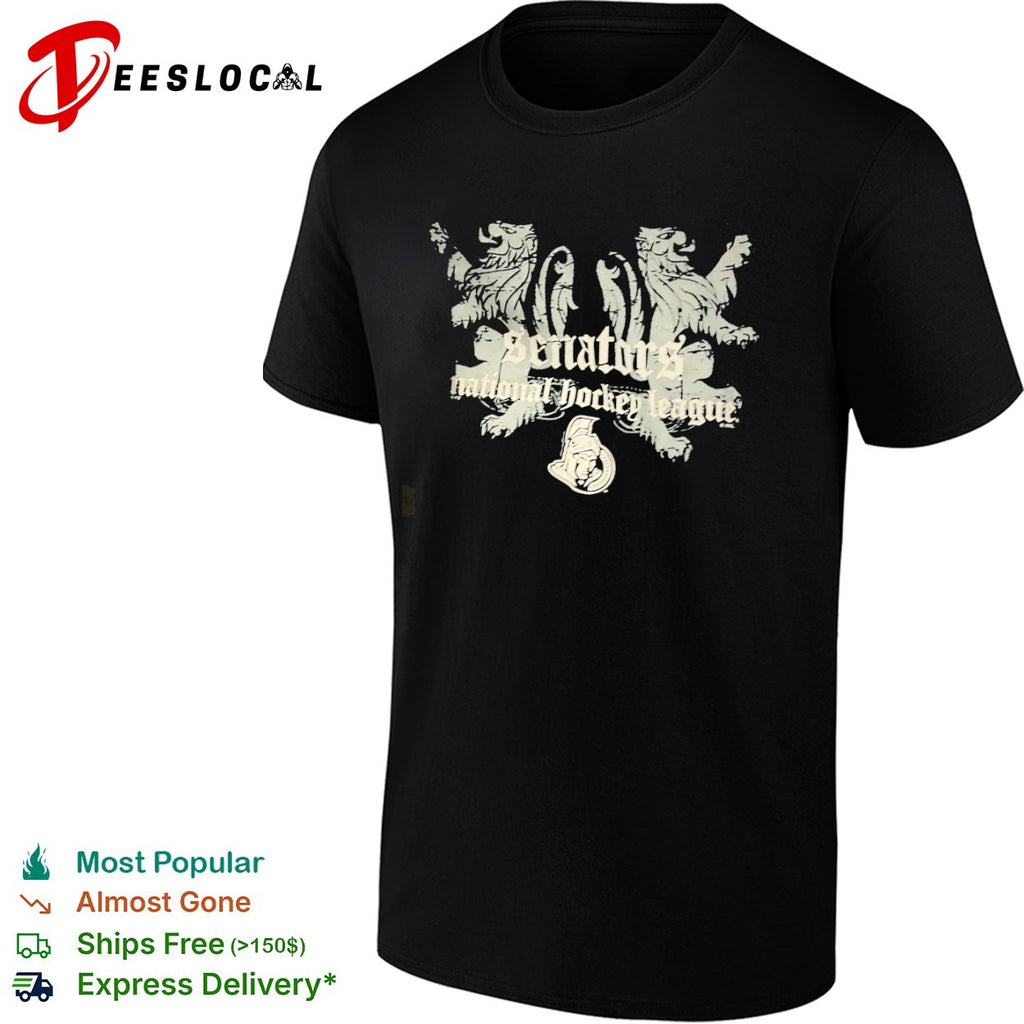 Ottawa Senators National Hockey League Distressed Logo shirt