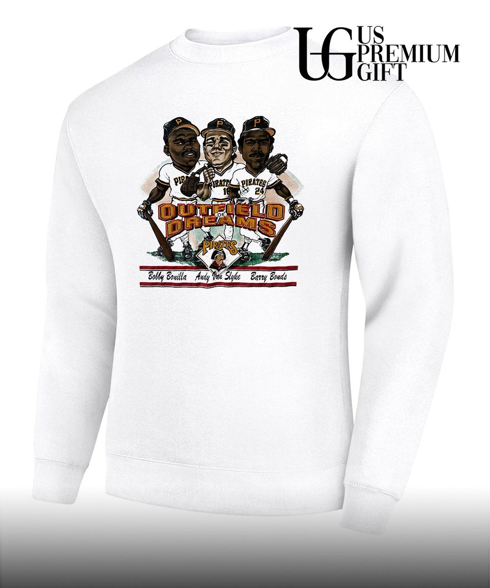 Outfield Of Dreams Bobby Bonilla Andy Van Slyke and Barry Bonds Pittsburgh Pirates baseball 1990 vintage shirt