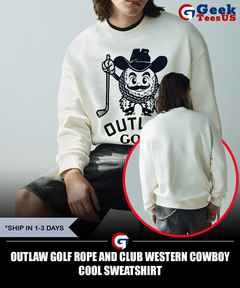 Outlaw Golf Rope and Club Western Cowboy Cool shirt