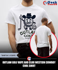 Outlaw Golf Rope and Club Western Cowboy Cool shirt