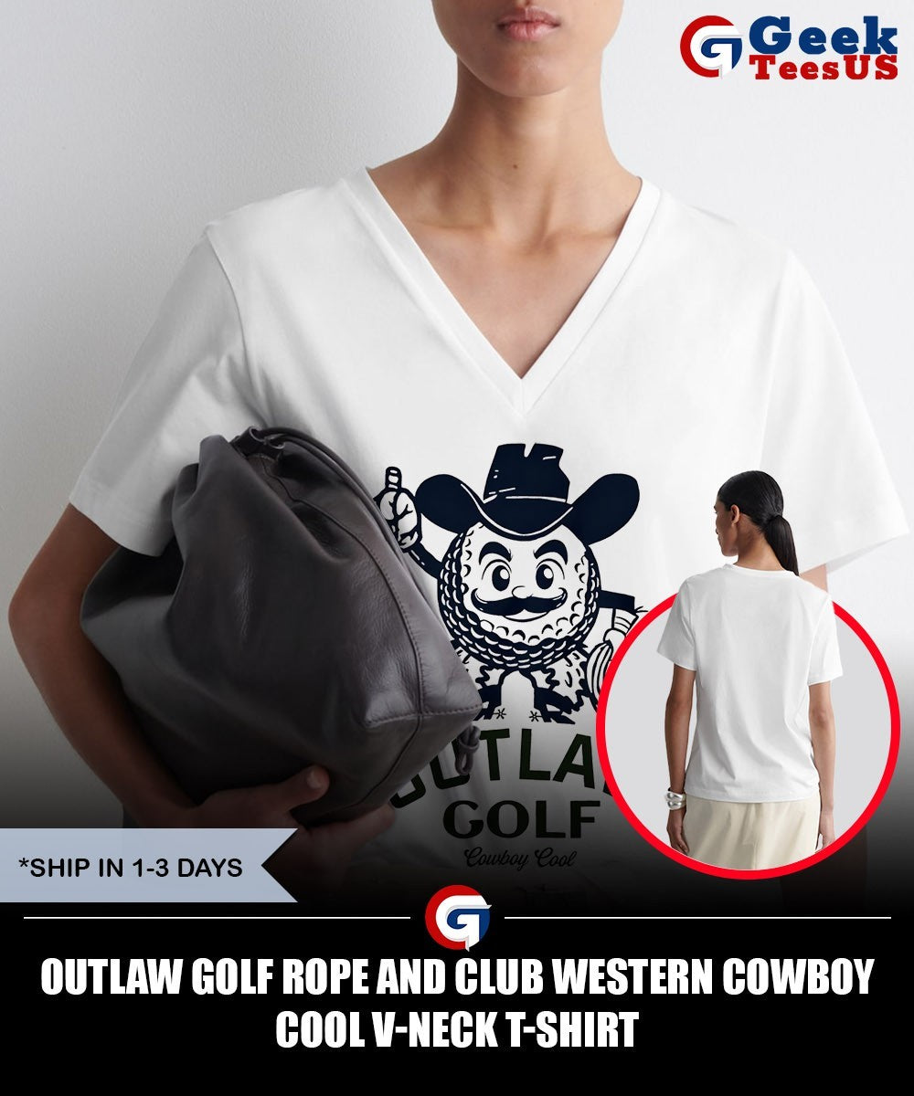 Outlaw Golf Rope and Club Western Cowboy Cool shirt