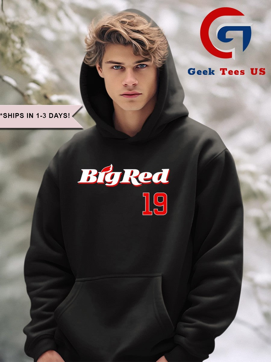 Owen Caissie Big Red 19 Chicago Cubs shirt