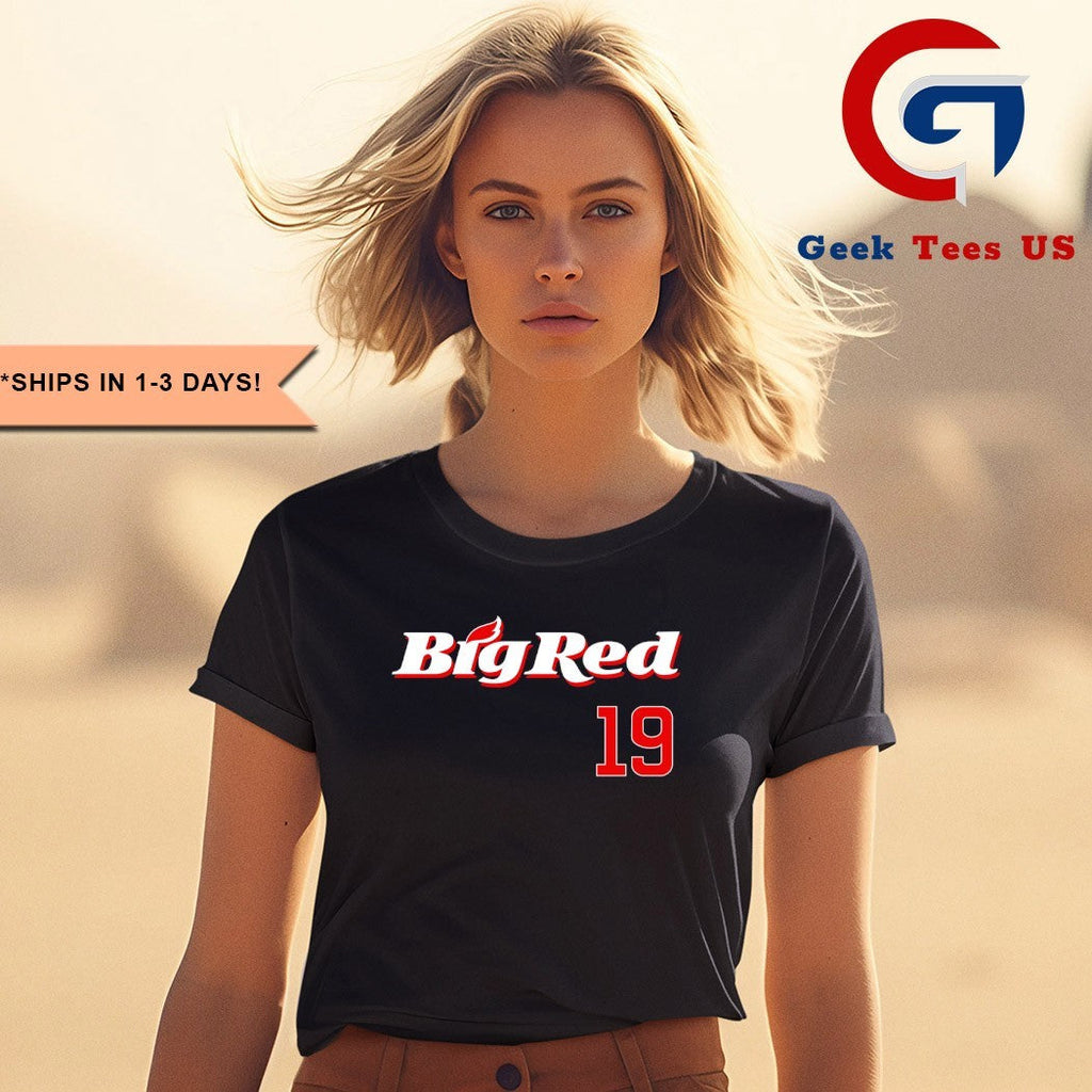 Owen Caissie Big Red 19 Chicago Cubs shirt