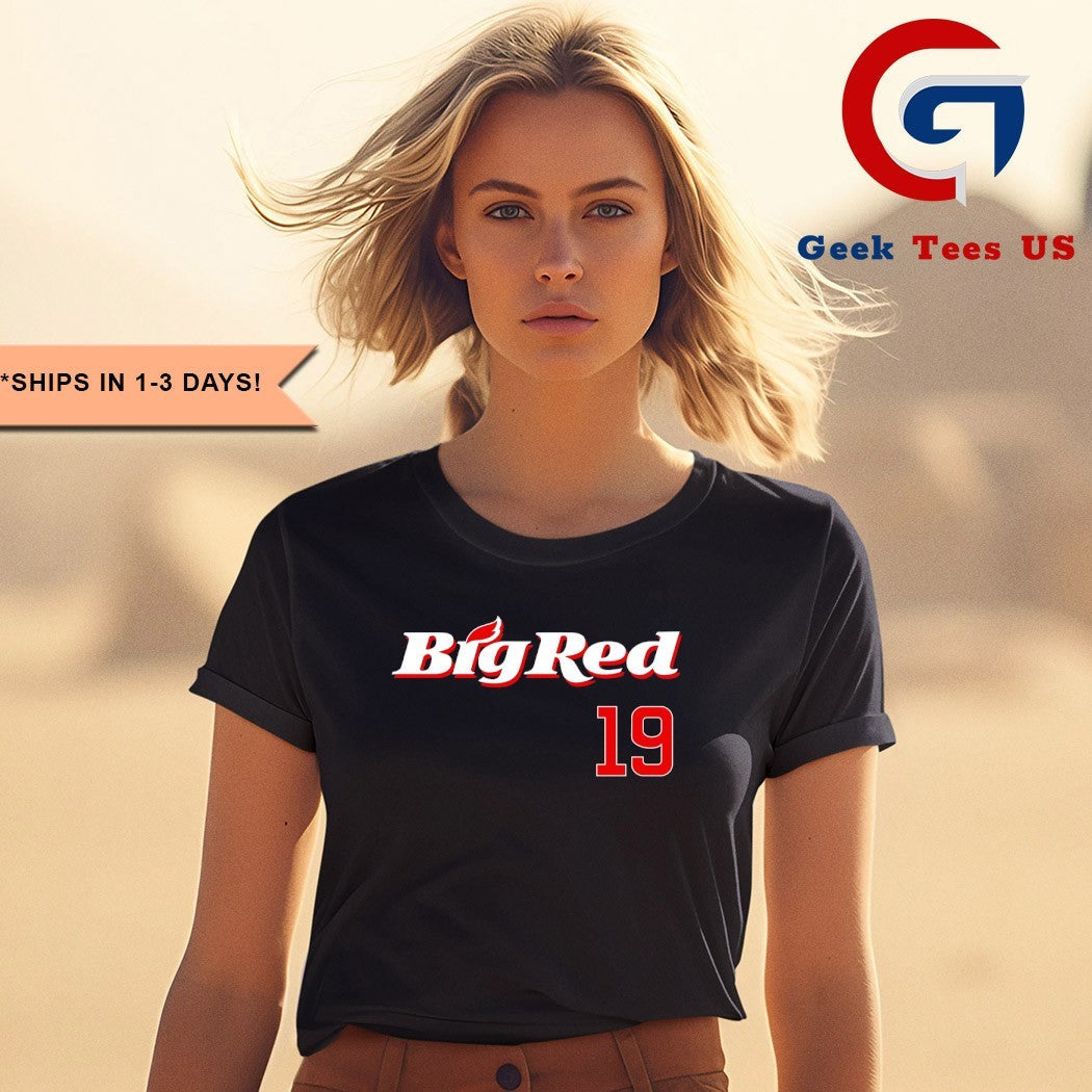 Owen Caissie Big Red 19 Chicago Cubs shirt