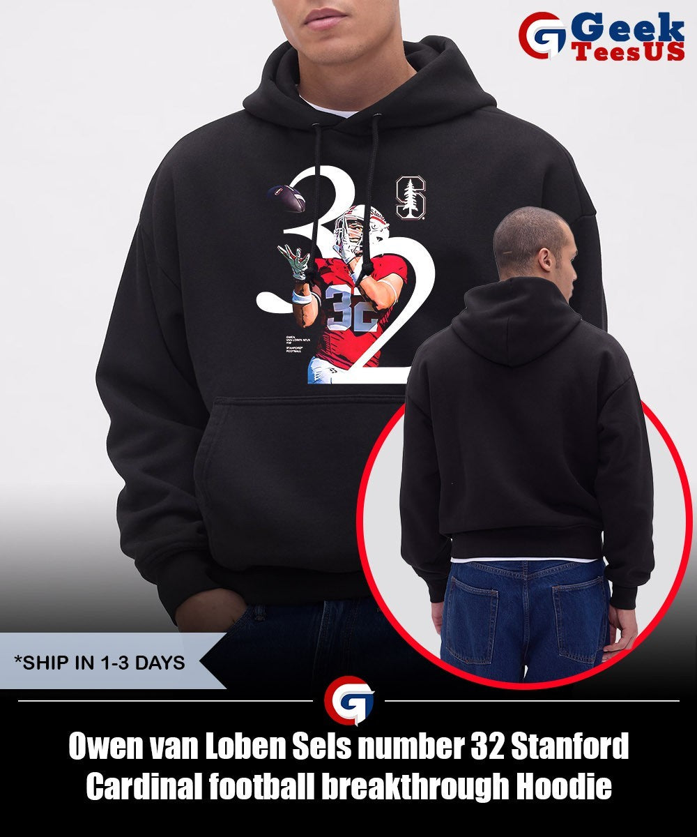 Owen van Loben Sels number 32 Stanford Cardinal football breakthrough shirt