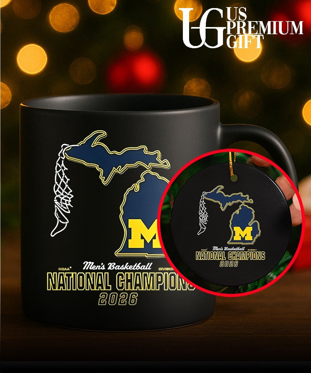 Michigan Wolverines 2026 Men’s Basketball National Champions net shirt