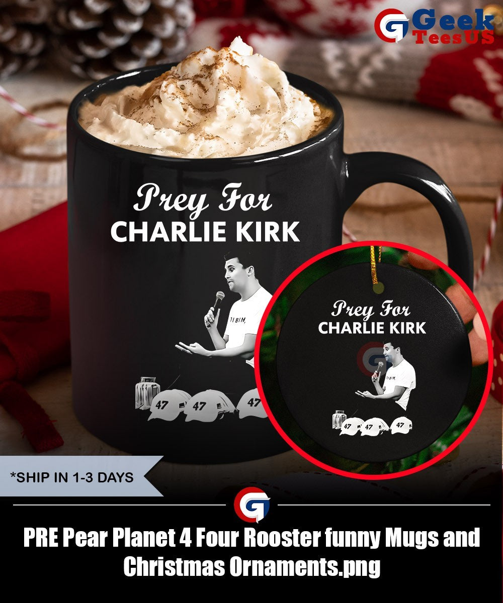 PRE Pear Planet 4 Four Rooster funny shirt