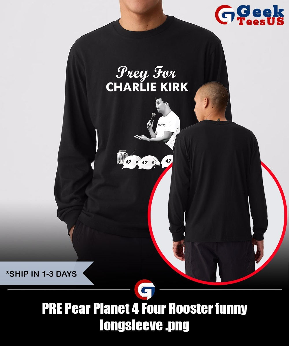 PRE Pear Planet 4 Four Rooster funny shirt
