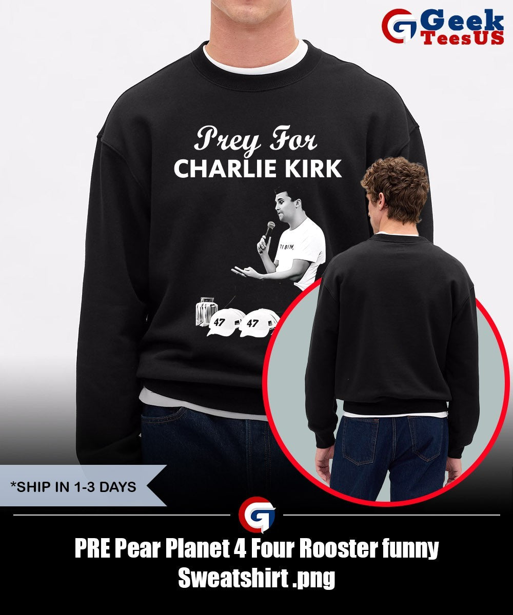 PRE Pear Planet 4 Four Rooster funny shirt