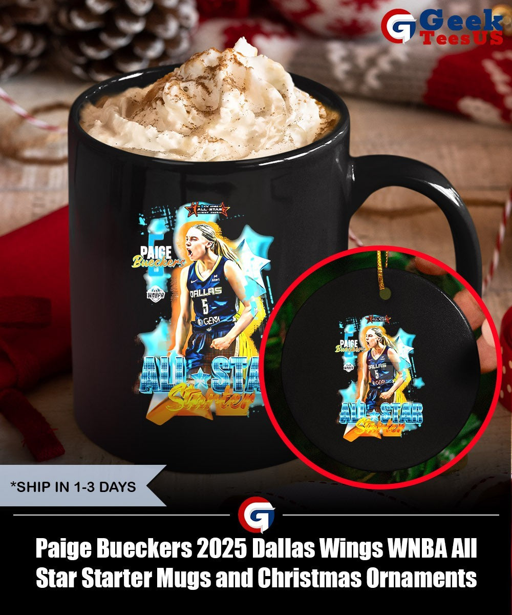 Paige Bueckers 2025 Dallas Wings WNBA All Star Starter shirt