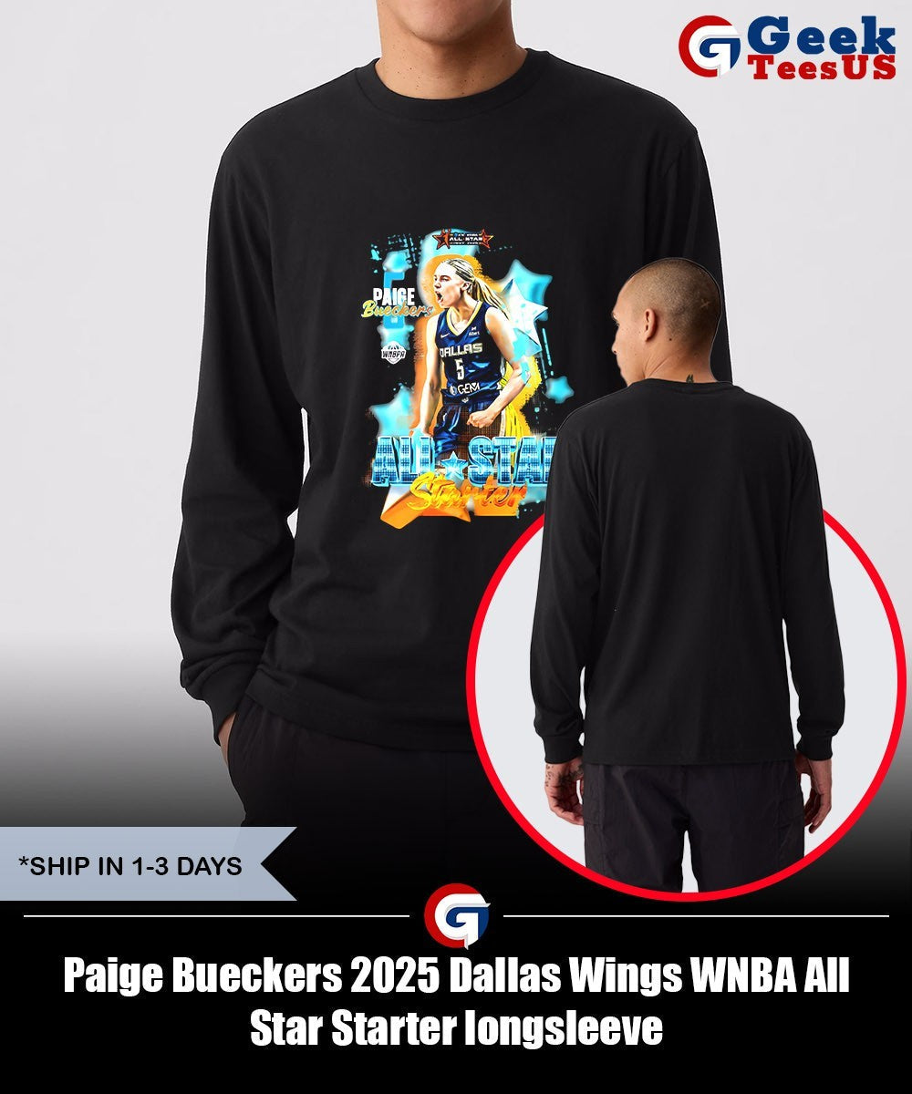 Paige Bueckers 2025 Dallas Wings WNBA All Star Starter shirt