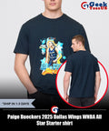 Paige Bueckers 2025 Dallas Wings WNBA All Star Starter shirt