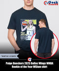 Paige Bueckers 2025 Dallas Wings WNBA Rookie of the Year WSlam shirt