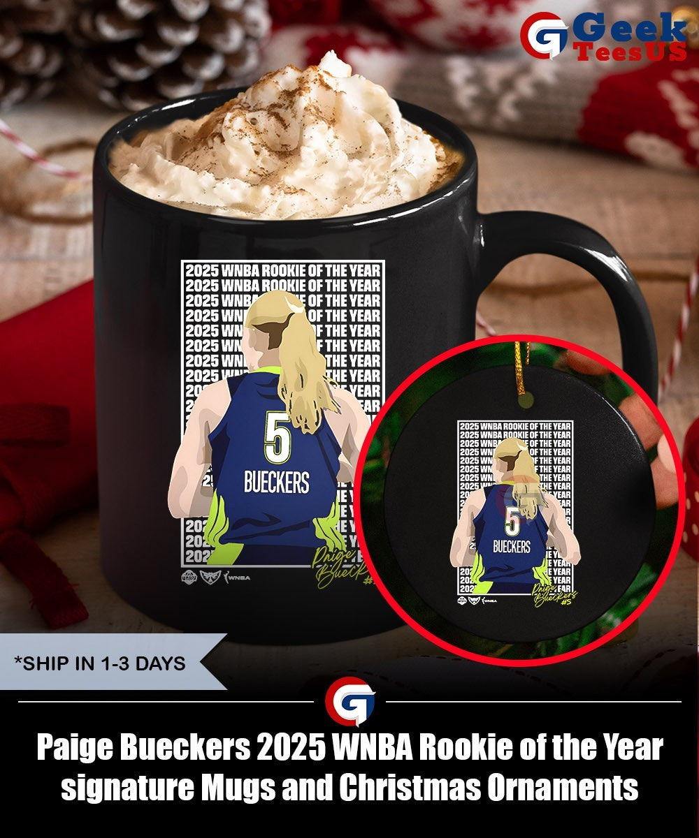 Paige Bueckers 2025 WNBA Rookie of the Year signature shirt