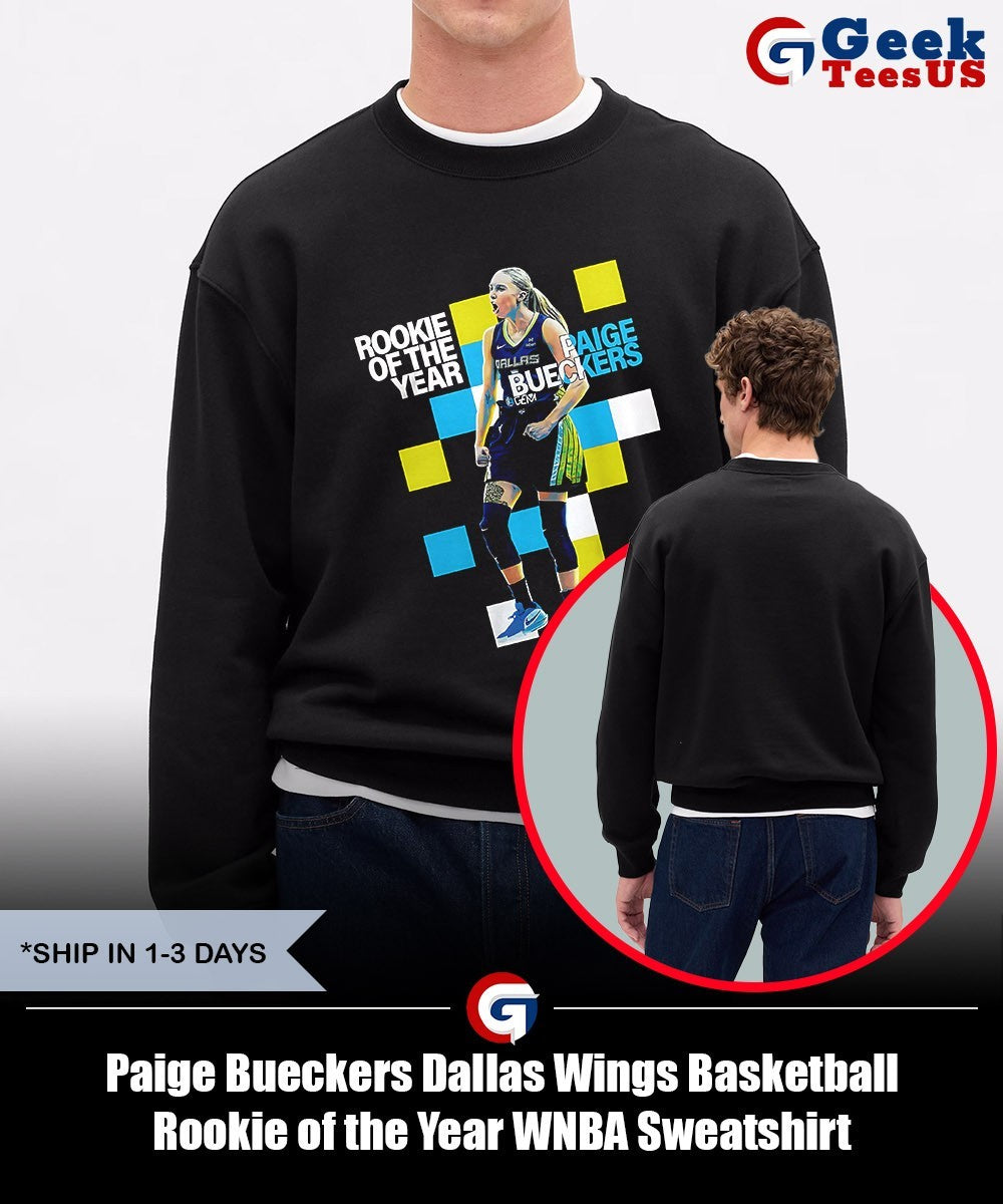 Paige Bueckers Dallas Wings Basketball Rookie of the Year WNBA shirt