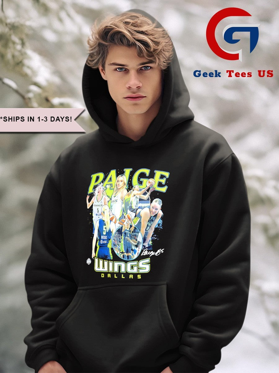 Paige Bueckers Dallas Wings WNBA crossroads graphic shirt